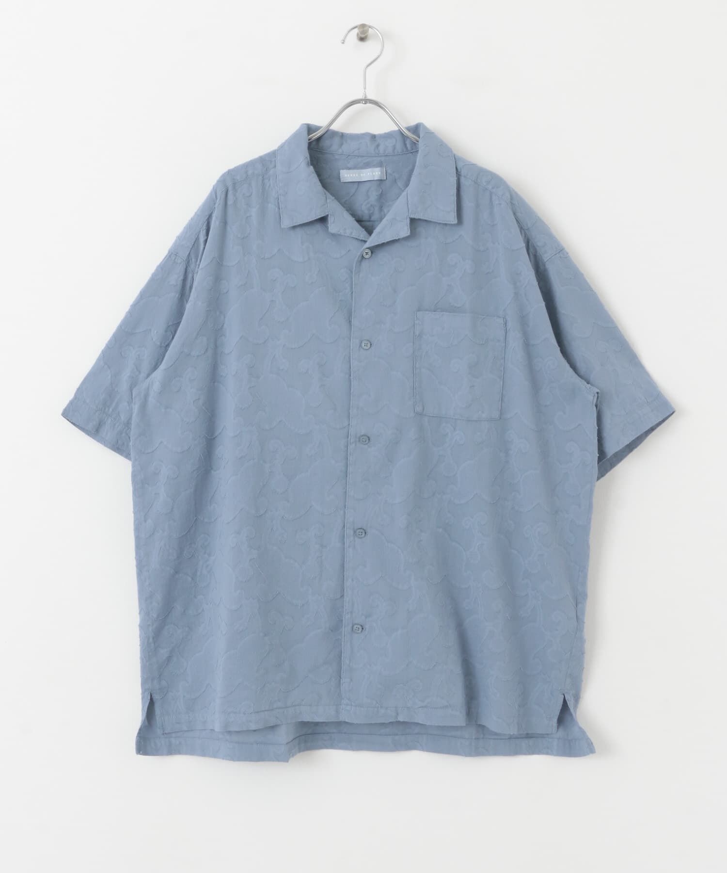 SENSE OF PLACE by URBAN RESEARCH「ペイズリーオープンカラーシャツ(5分袖)」|シャツ・ブラウス|