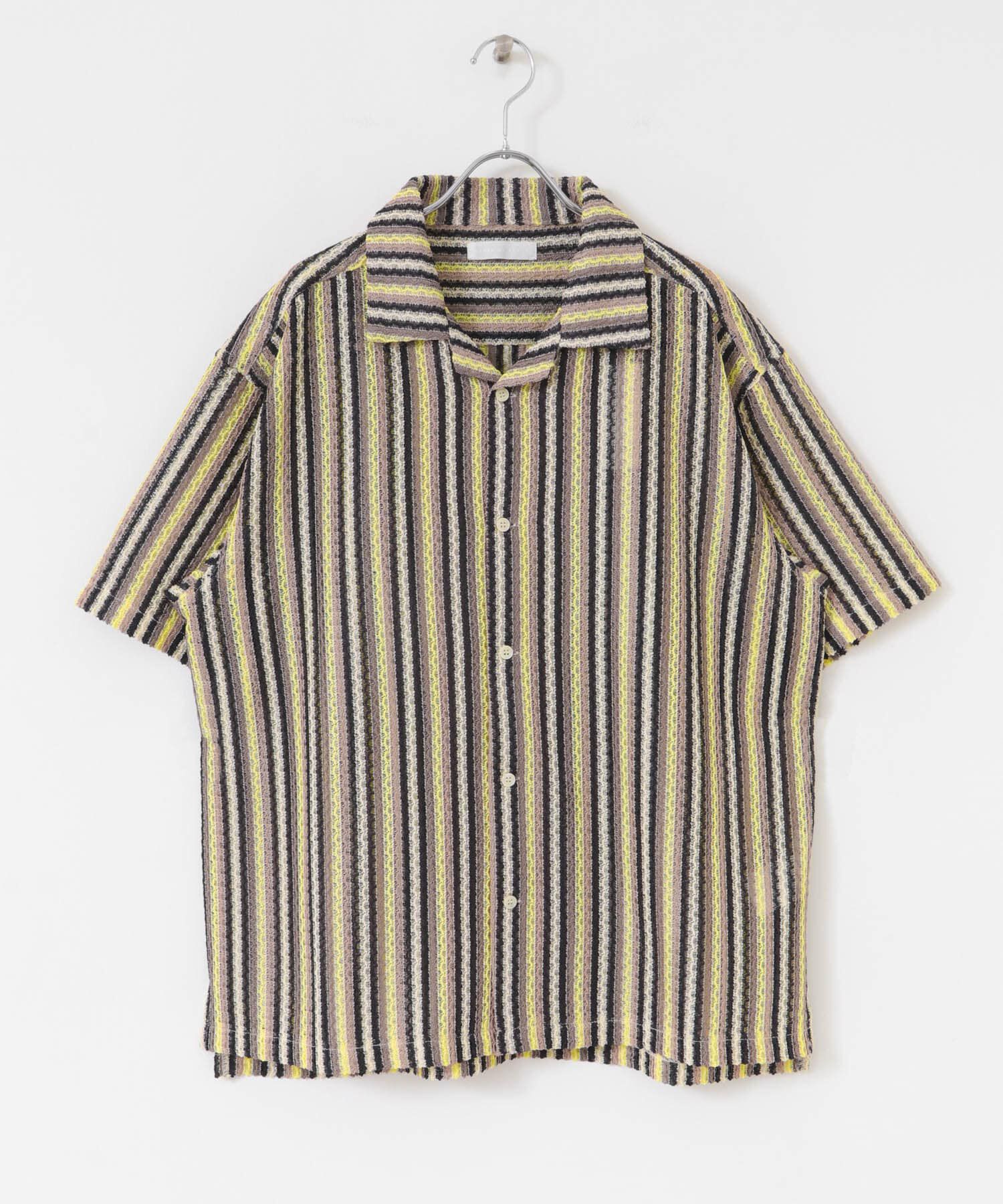 SENSE OF PLACE by URBAN RESEARCH「『ユニセックス』『洗濯可』アソートレースオープンカラーシャツ(5分袖)」|シャツ・ブラウス|