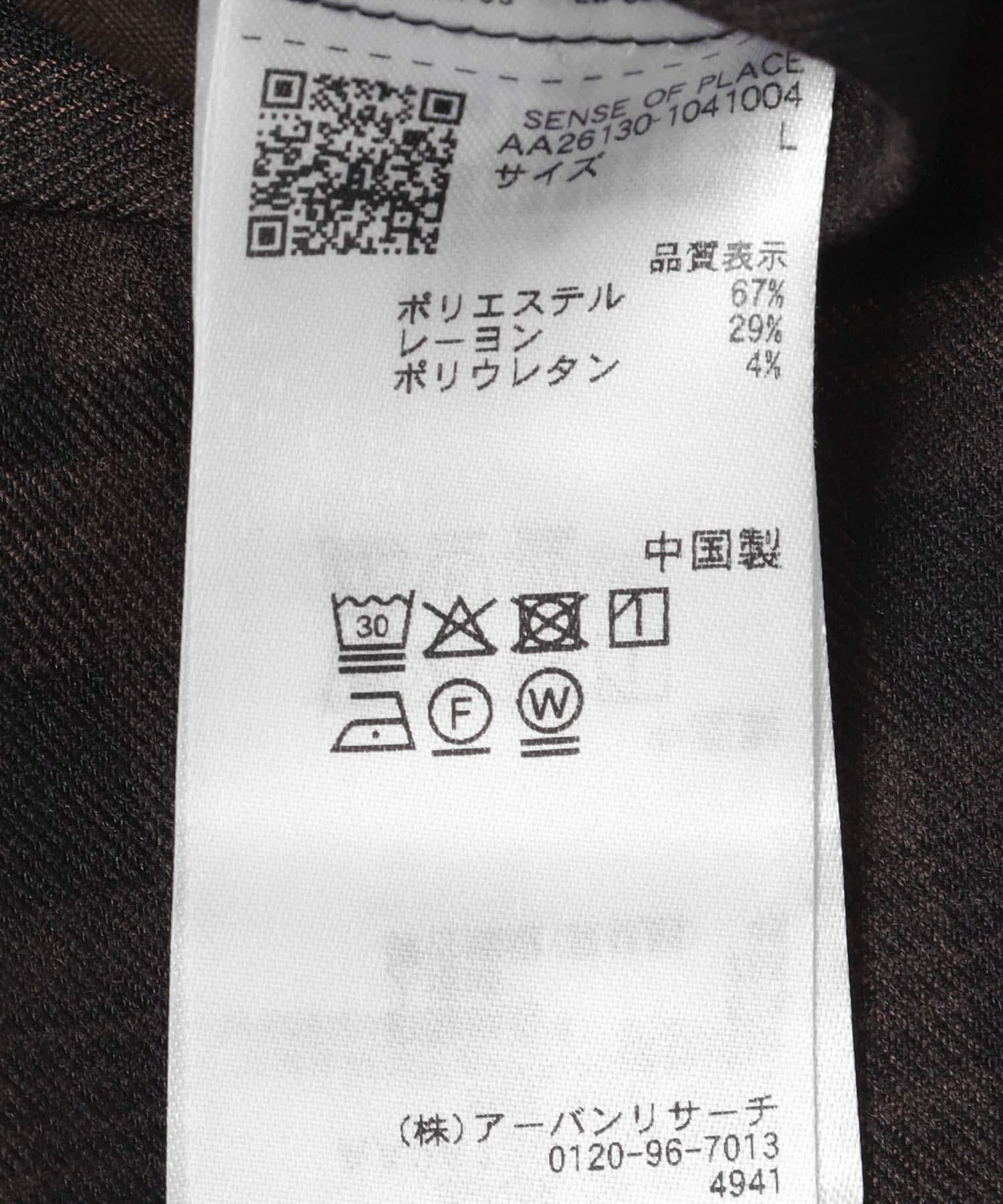 SENSE OF PLACE by URBAN RESEARCH「チェックバレルレッグワイドパンツ」|その他|