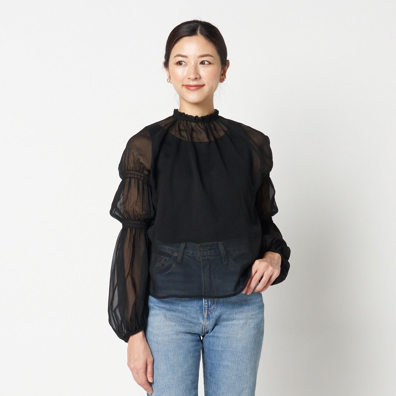 HELIOPOLE「HELIOPOLE CANDY SLEEVE BLOUSE」|シャツ・ブラウス|