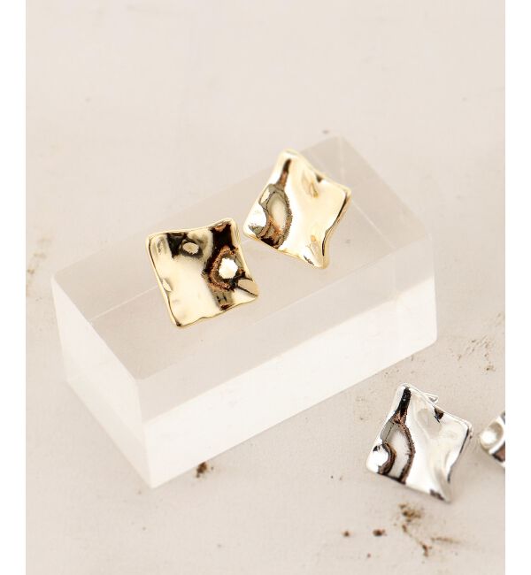 le.coeur blanc「ニュアンススクエアピアス」|ピアス|