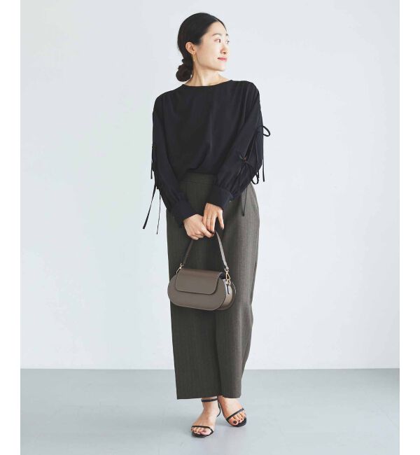 le.coeur blanc「ボリュームスリーブリボンブラウス」|シャツ・ブラウス|