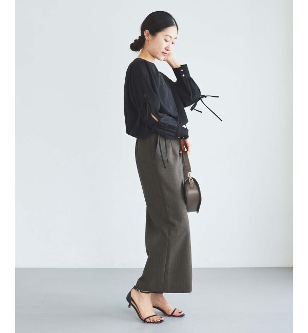 le.coeur blanc「ボリュームスリーブリボンブラウス」|シャツ・ブラウス|