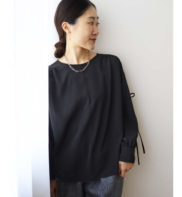 le.coeur blanc「ボリュームスリーブリボンブラウス」|シャツ・ブラウス|