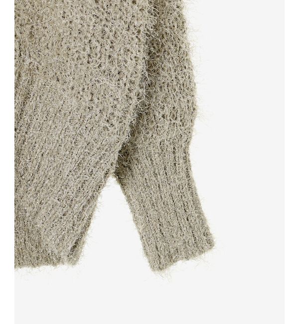 le.coeur blanc「《手洗い可能》ラメフェザーバックスリットニット」|ニット・セーター|