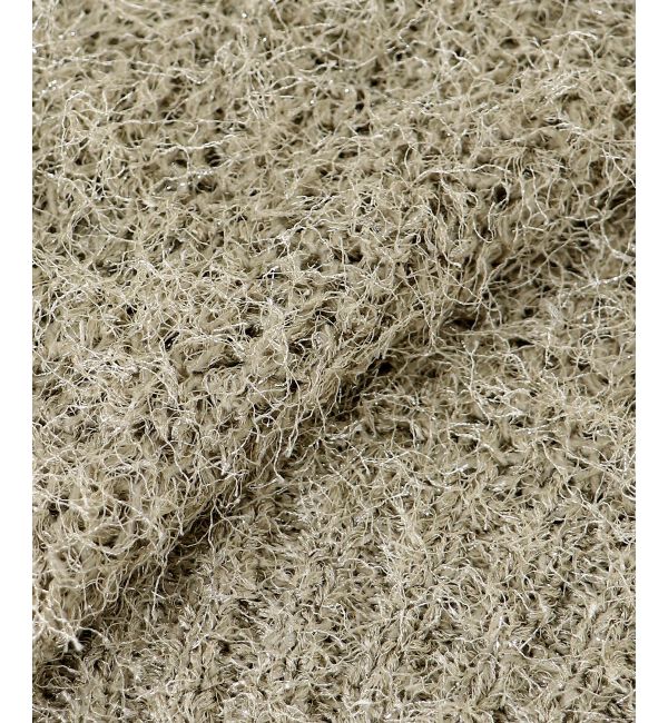 le.coeur blanc「《手洗い可能》ラメフェザーバックスリットニット」|ニット・セーター|