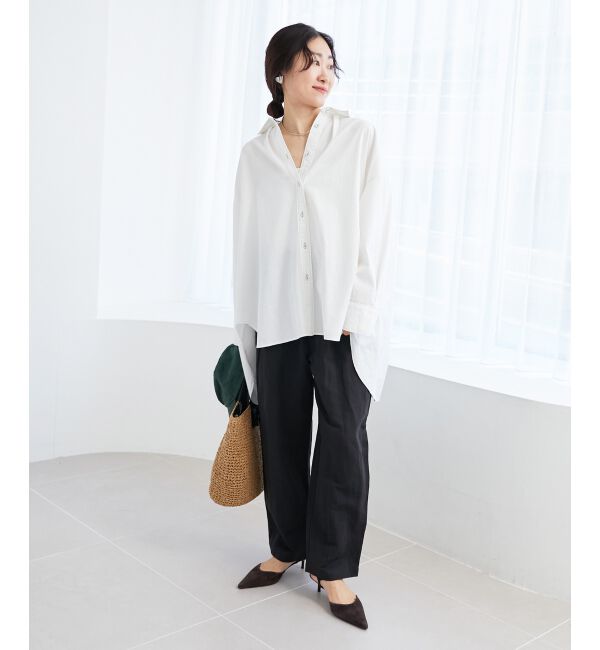 le.coeur blanc「《WEB限定アイテム》バックデザインオーバーデニムシャツ」|シャツ・ブラウス|