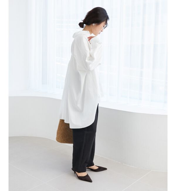 le.coeur blanc「《WEB限定アイテム》バックデザインオーバーデニムシャツ」|シャツ・ブラウス|