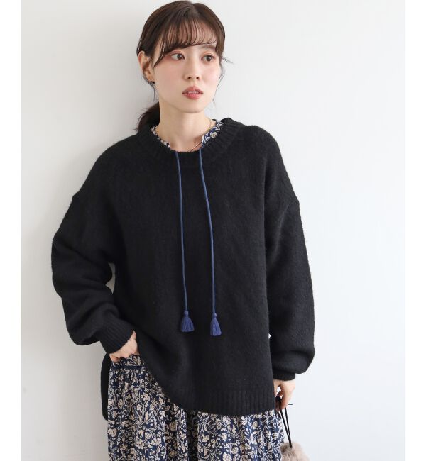  「《WEB限定アイテム》ワイドシルエットクルーネックプルオーバー」|ニット・セーター|