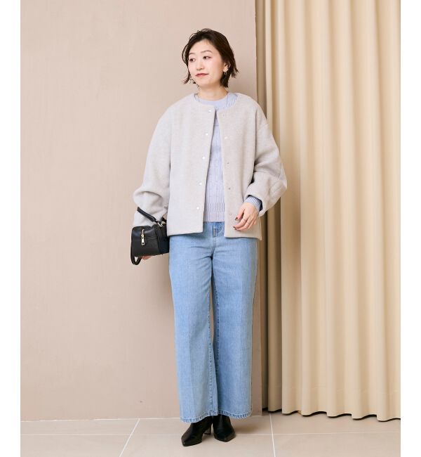  「《WEB限定アイテム》アイレットクルーリブニット」|ニット・セーター|