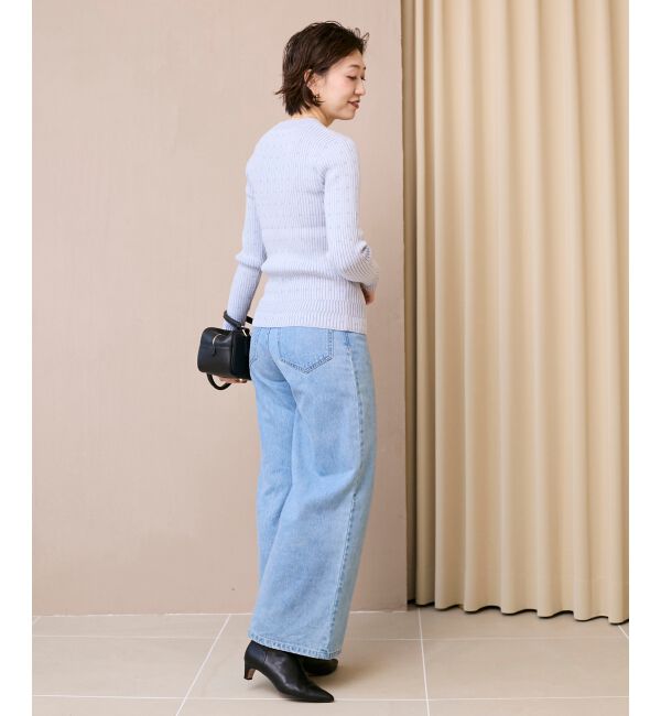  「《WEB限定アイテム》アイレットクルーリブニット」|ニット・セーター|
