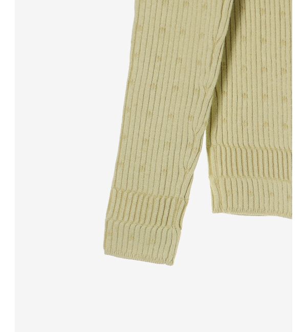  「《WEB限定アイテム》アイレットクルーリブニット」|ニット・セーター|