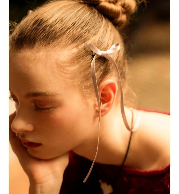 MAJESTICLEGON「アンニュイリボンヘアピンセット」|その他|グレー