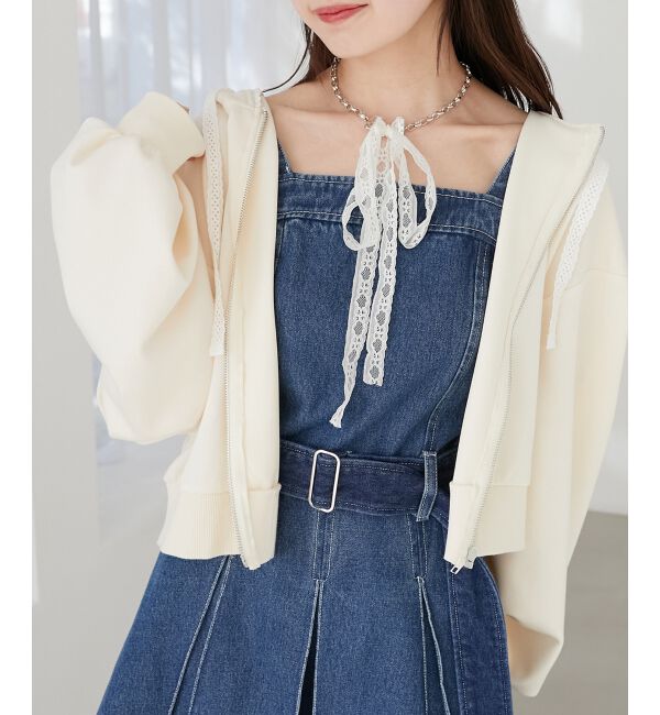 MAJESTICLEGON「レース&times;チェーンネックレス」|ネックレス|