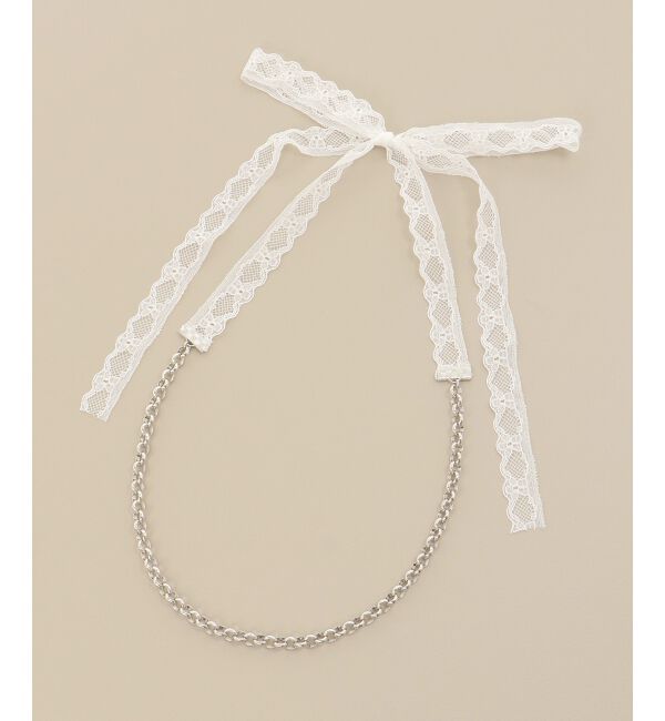 MAJESTICLEGON「レース&times;チェーンネックレス」|ネックレス|