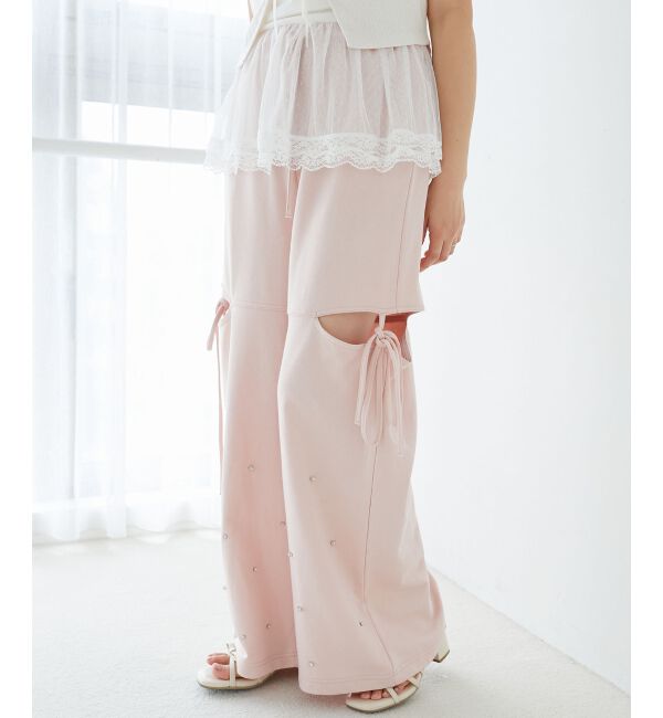  「スリットビジュースウェットパンツ」|その他|