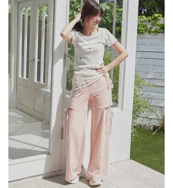  「スリットビジュースウェットパンツ」|その他|