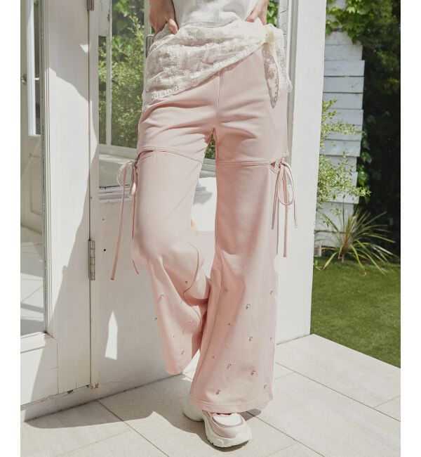  「スリットビジュースウェットパンツ」|その他|