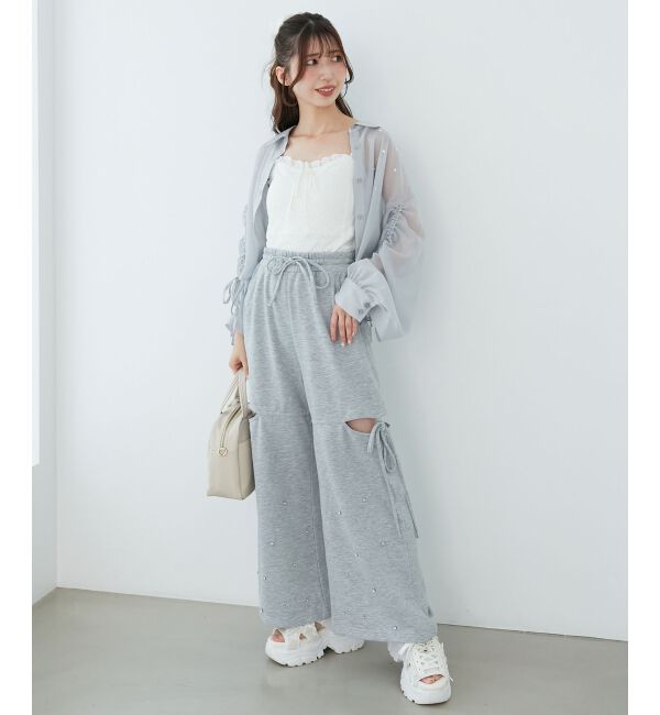  「スリットビジュースウェットパンツ」|その他|