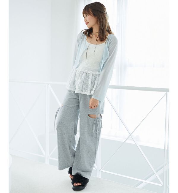  「スリットビジュースウェットパンツ」|その他|