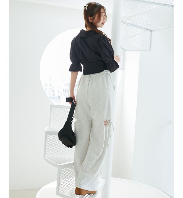  「スリットビジュースウェットパンツ」|その他|