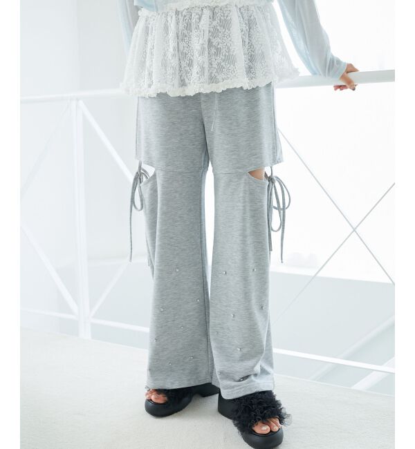  「スリットビジュースウェットパンツ」|その他|