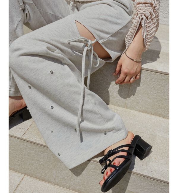  「スリットビジュースウェットパンツ」|その他|