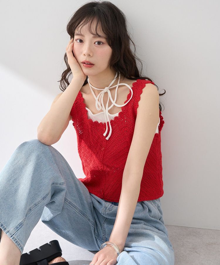 earth music&ecology「クロシェビスチェ」|ベスト・ジレ|