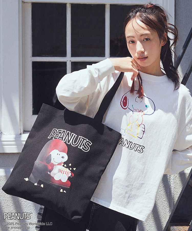 earth music&ecology「PEANUTS/earth アソート3Dアートトート」|トートバッグ|