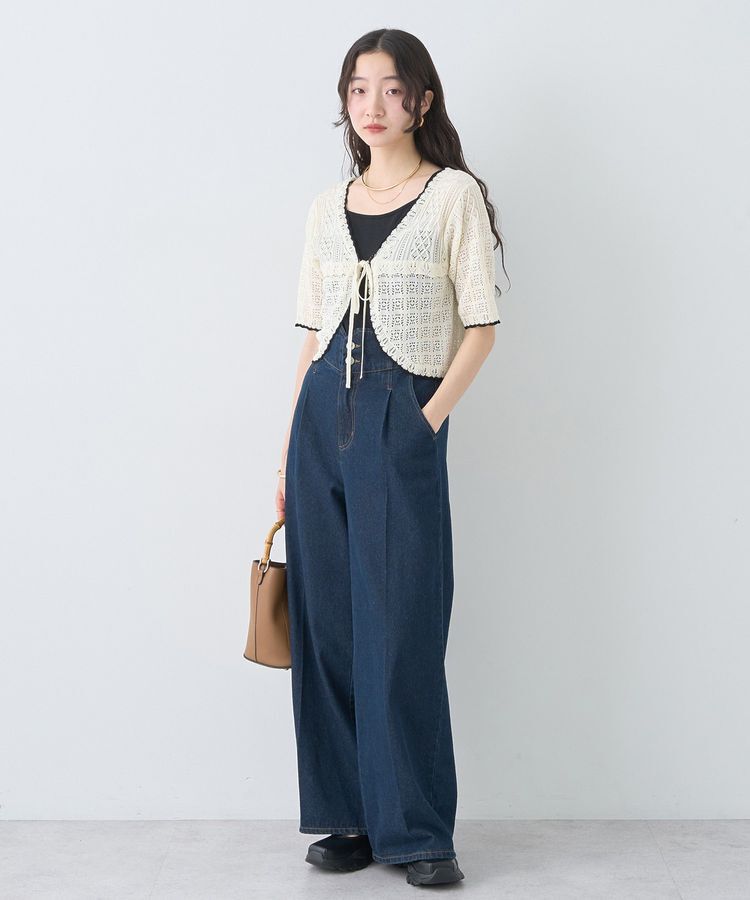 earth music&ecology「ハイウエストデニムパンツ」|デニム|