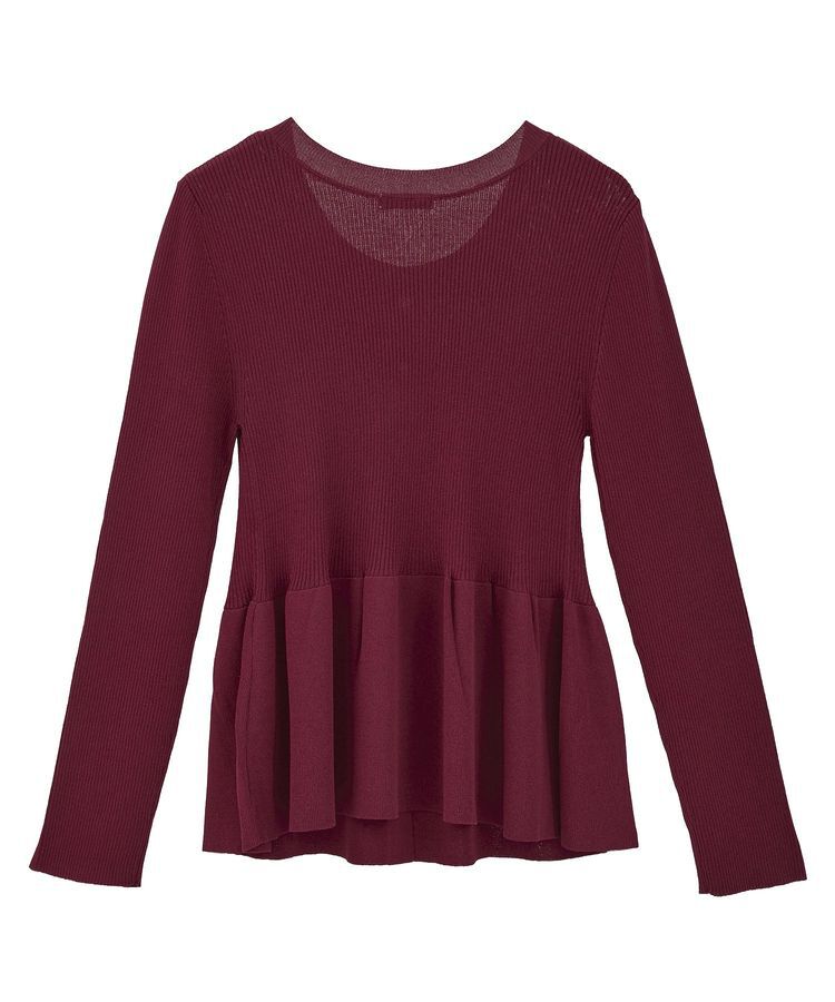 earth music&ecology「ペプラムニットカーディガン」|カーディガン|