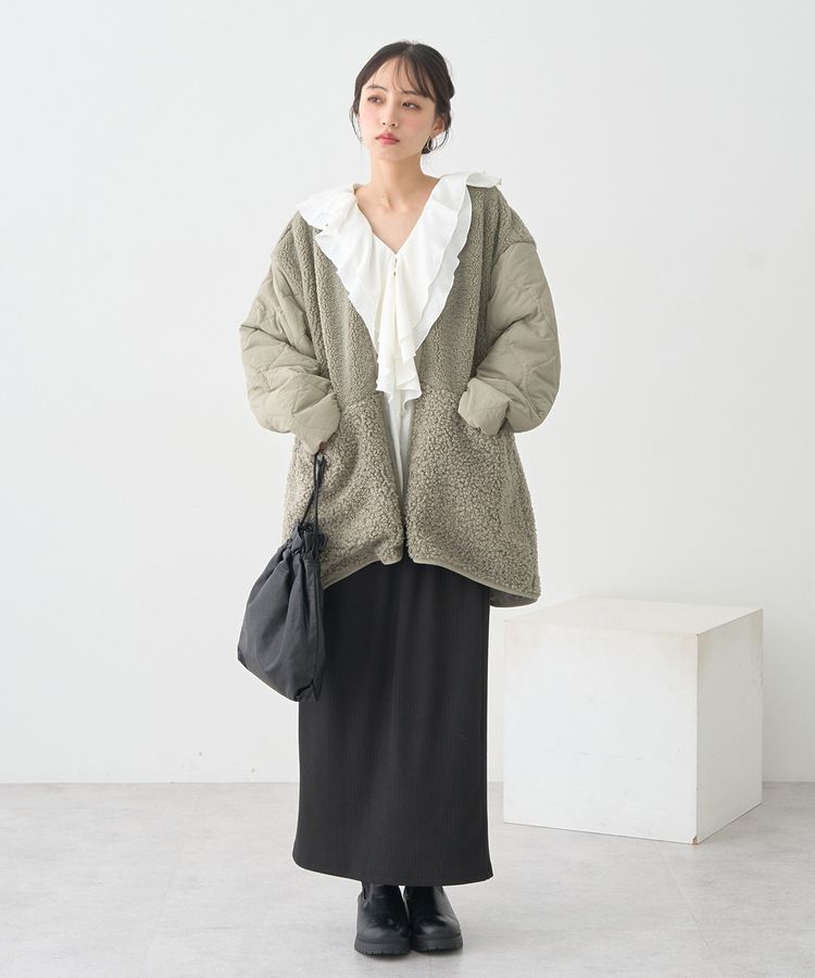 earth music&ecology「ラッフルカラーブラウス」|シャツ・ブラウス|