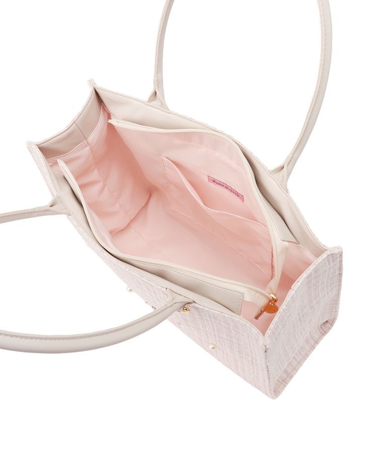 Maison de FLEUR「ビジューツイードスクエアトートバッグ」|ハンドバッグ|