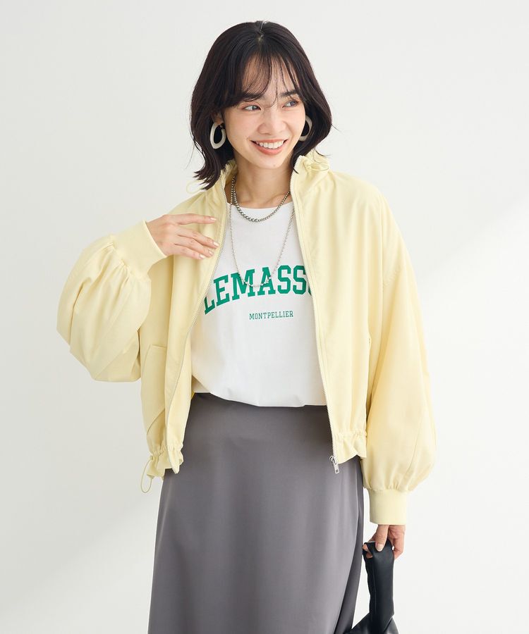 Green Parks「撥水加工 スタンドドロストブルゾン」|ブルゾン・スタジャン|Yellow