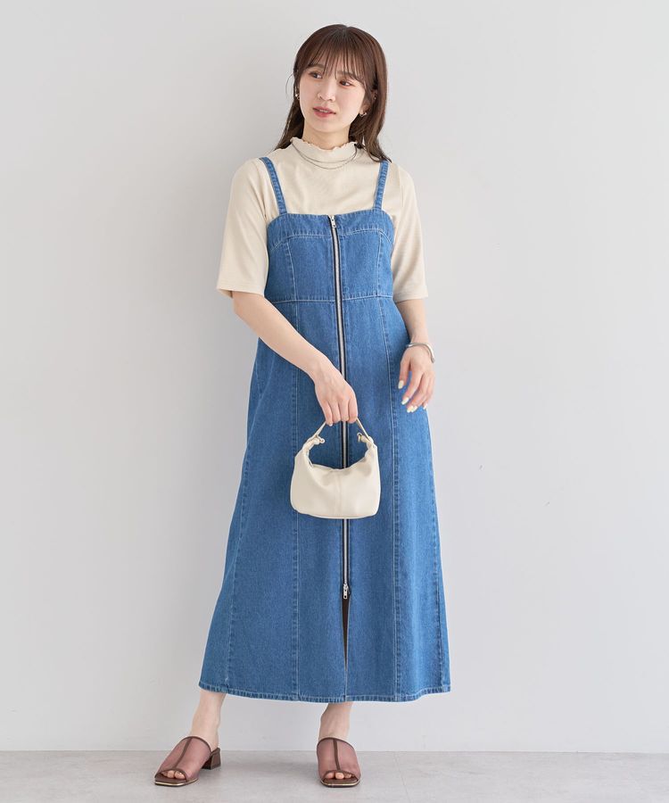 Green Parks「・ELENCARE DUE デニムW-ZIPジャンスカ」|ジャンパースカート|