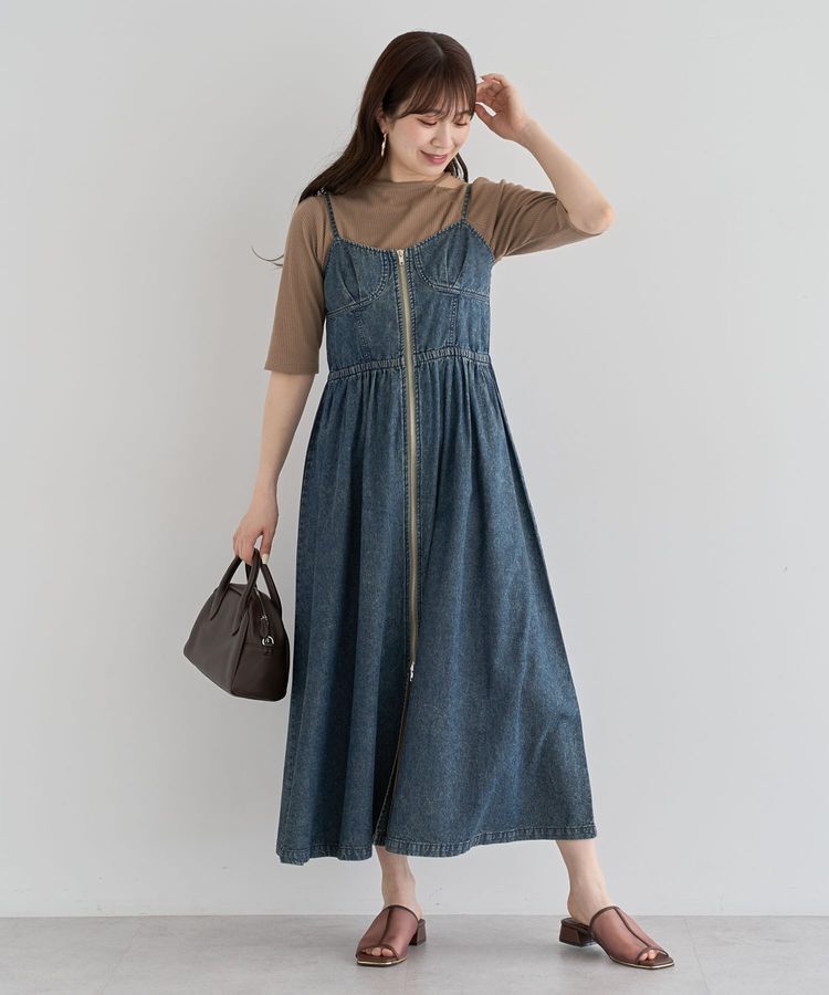 Green Parks「・SUGAR SPOON コルセットデニムキャミワンピ」|ワンピース|Indigo