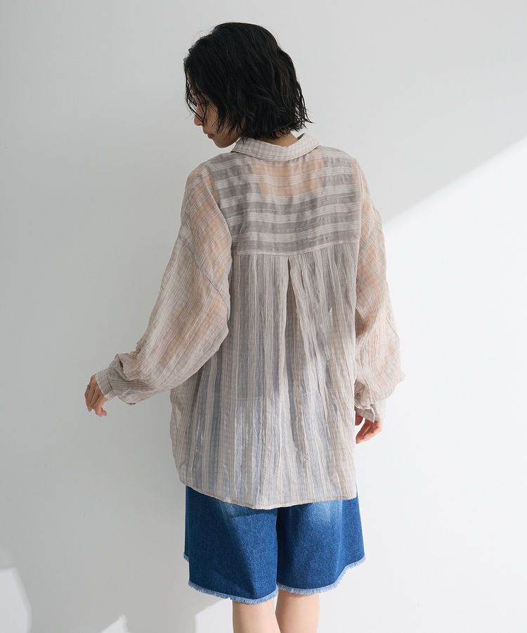 Green Parks「シアーワッシャーロングスリーブシャツ」|シャツ・ブラウス|