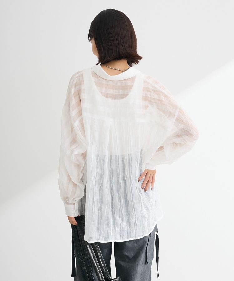 Green Parks「シアーワッシャーロングスリーブシャツ」|シャツ・ブラウス|