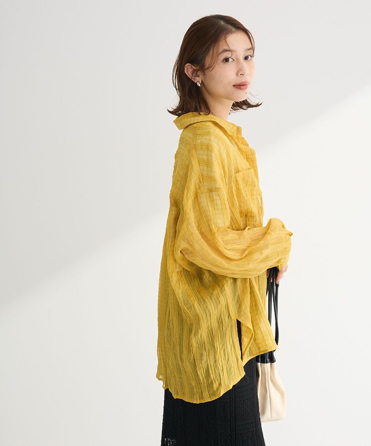 Green Parks「シアーワッシャーロングスリーブシャツ」|シャツ・ブラウス|