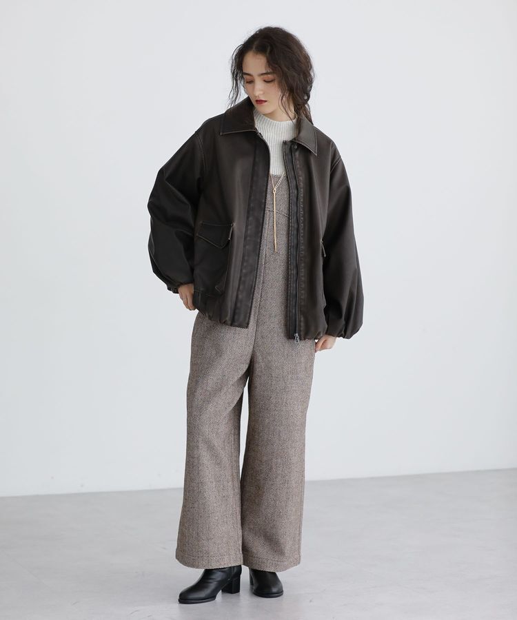 Green Parks「■ESCAR ポップコーンツイードオールインワン」|オールインワン|