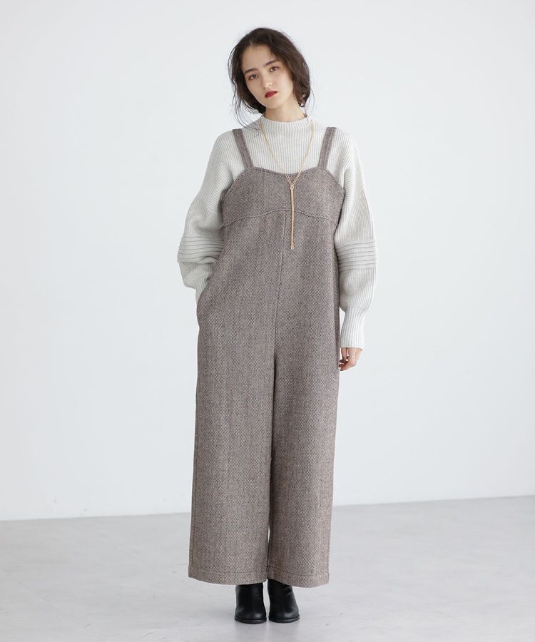 Green Parks「■ESCAR ポップコーンツイードオールインワン」|オールインワン|