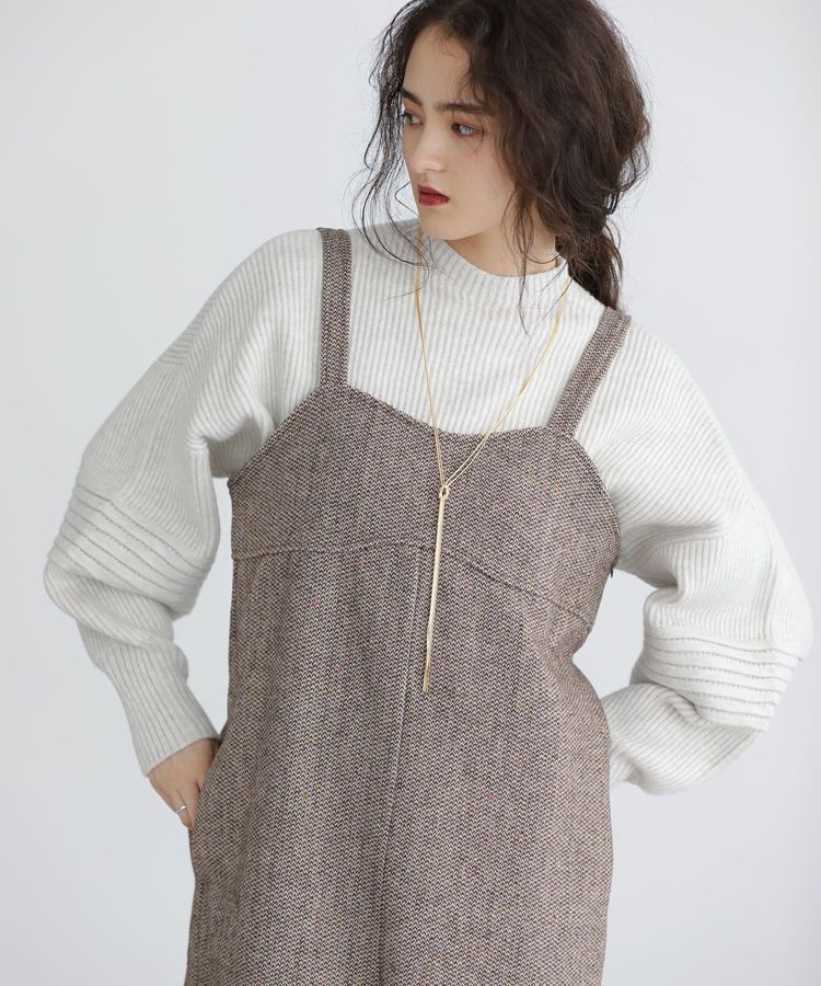 Green Parks「■ESCAR ポップコーンツイードオールインワン」|オールインワン|