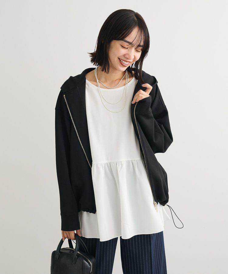 Green Parks「ダンボールZIPパーカー」|スウェット・ジャージ|Black