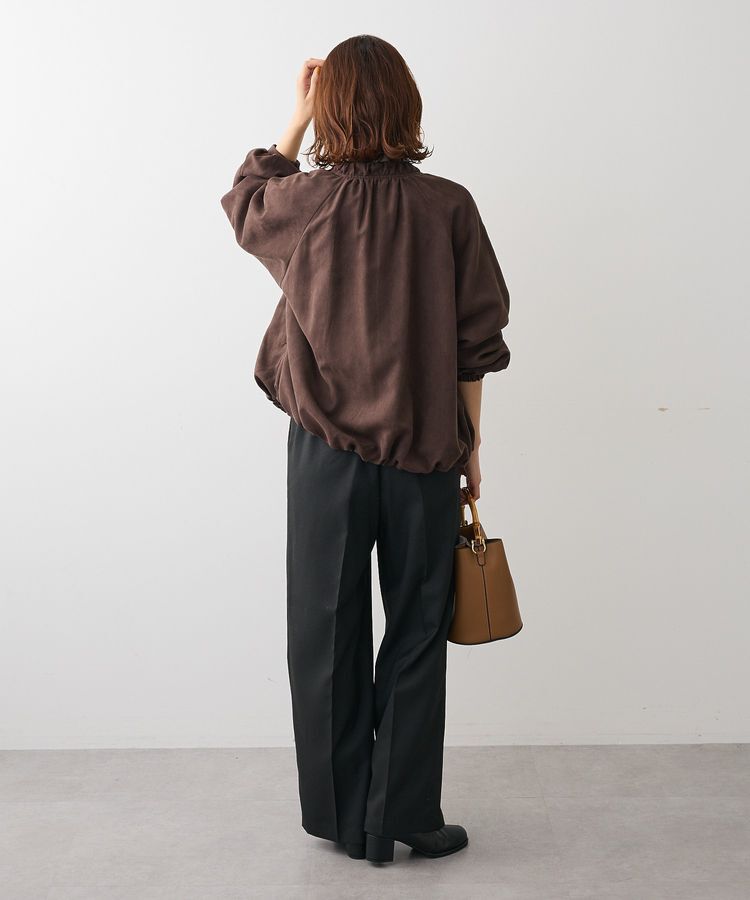 Green Parks「スウェードライクギャザーブルゾン」|ブルゾン・スタジャン|