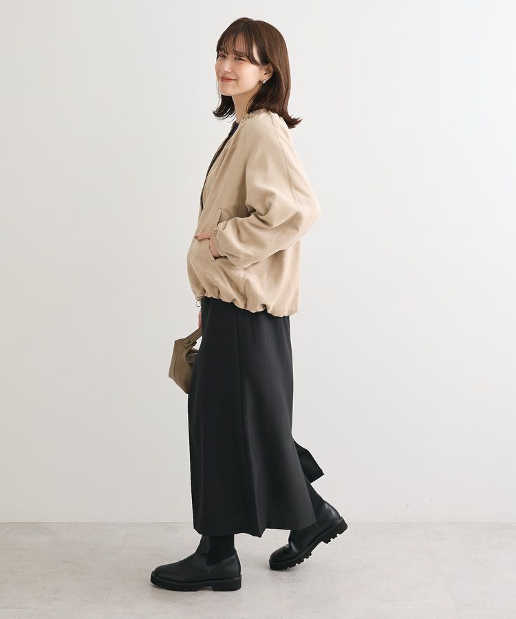 Green Parks「スウェードライクギャザーブルゾン」|ブルゾン・スタジャン|