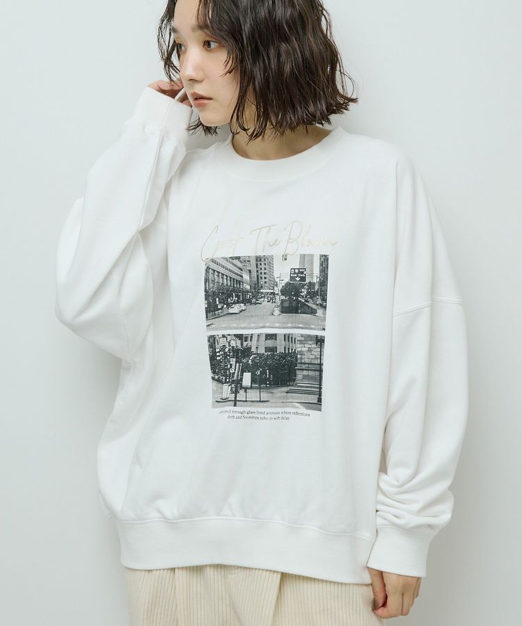 armonia「オーバーサイズロゴ裏毛プルオーバー」|スウェット・ジャージ|Off White