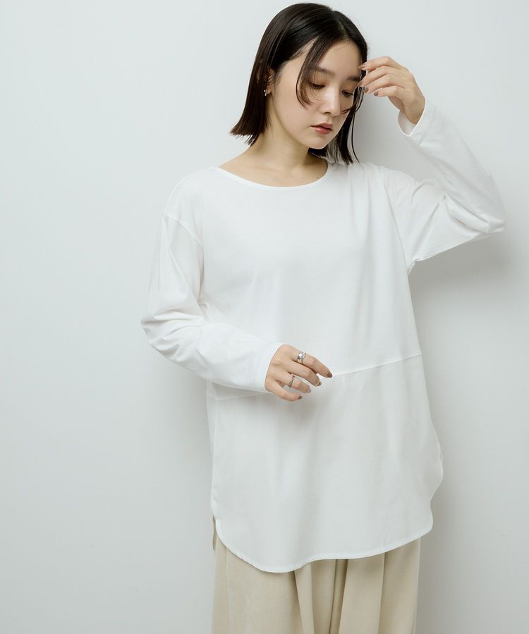 Green Parks「裾ドッキングホワイトインナー」|インナー|Off White