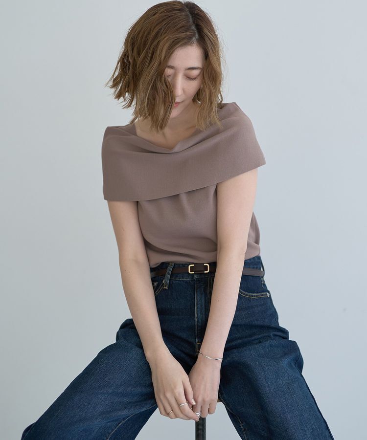 YECCA VECCA「オフショルニット」|ニット・セーター|