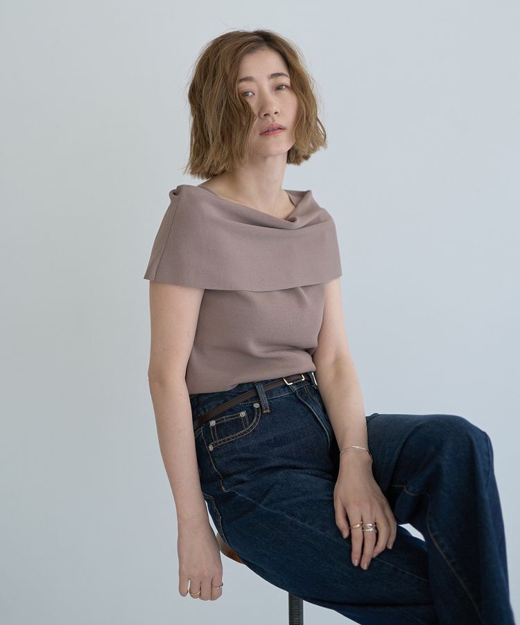 YECCA VECCA「オフショルニット」|ニット・セーター|