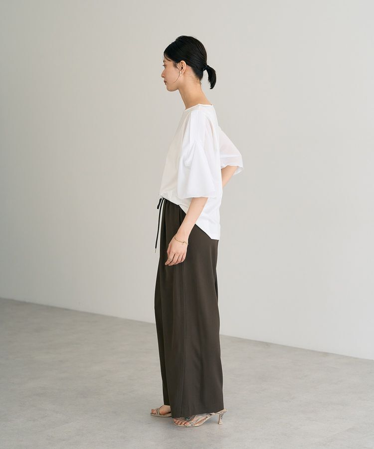 YECCA VECCA「シアースリーブカットソー」|Tシャツ・カットソー|